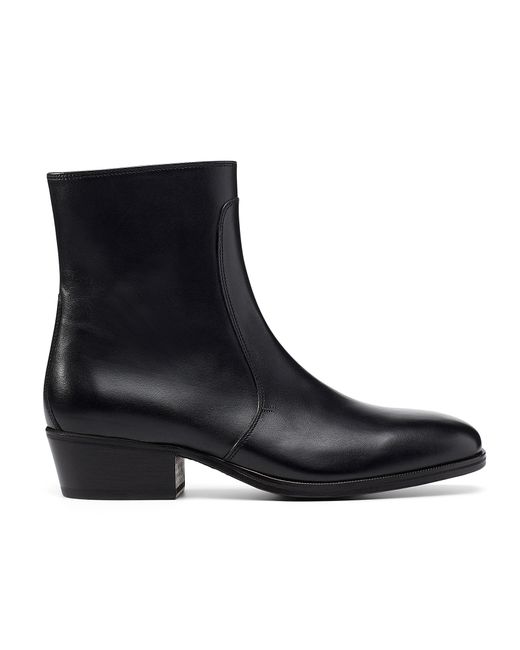 Lemaire Black Shiny Western Boots Men for men