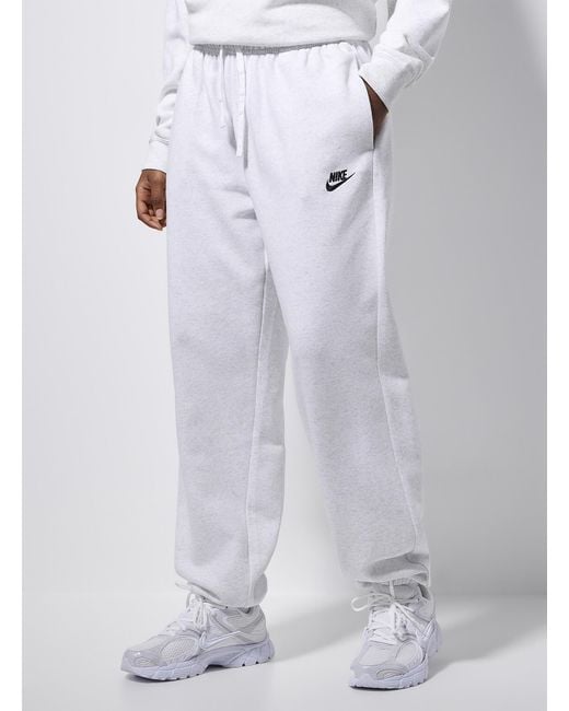 Nike White Club Fleece joggers