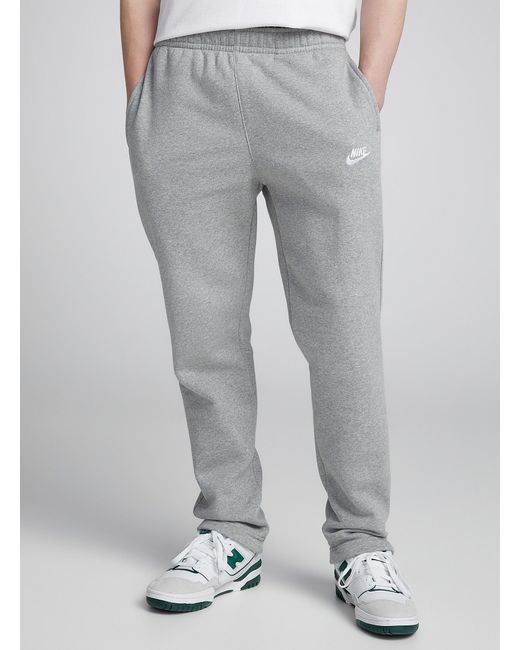 Nike Gray Sportswear Club Fleece Pant Slim Fit for men