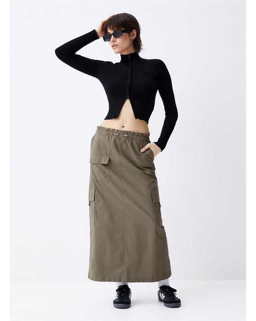 ONLY Multicolor Cargo Ripstop Fabric Skirt