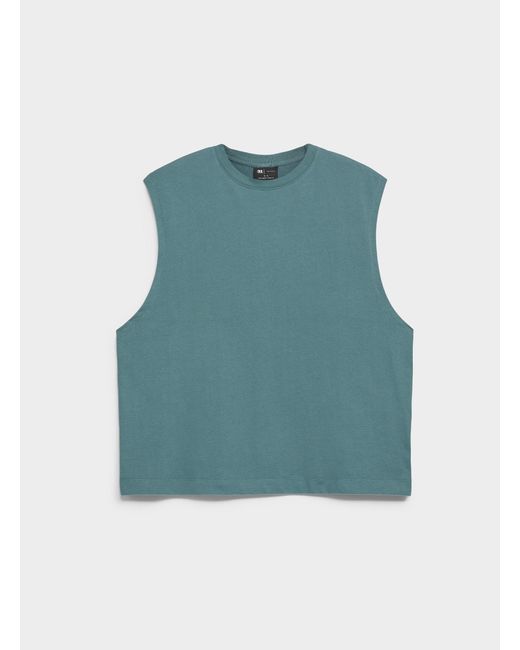 Le 31 Green Solid Muscle Tee Comfort Fit for men