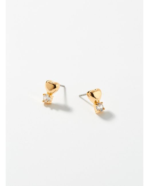 Simon's Multicolor Shimmery Heart Earrings