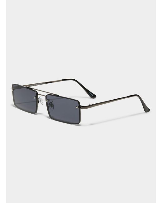 Le 31 Blue Slim Rectangular Sunglasses for men