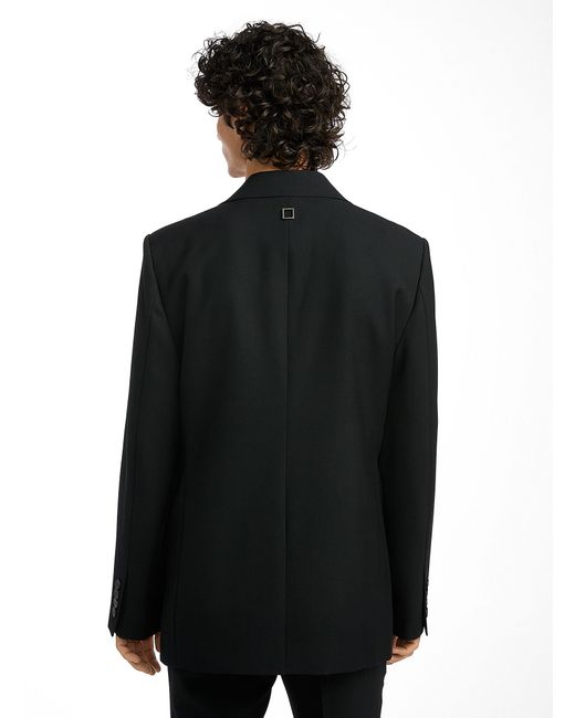Wooyoungmi Black Pure Wool Loose Jacket for men