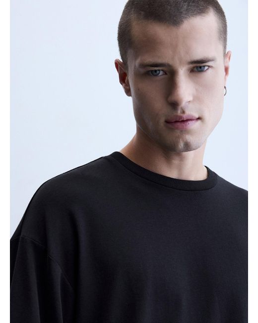 Le 31 Blue Minimalist Loose T for men