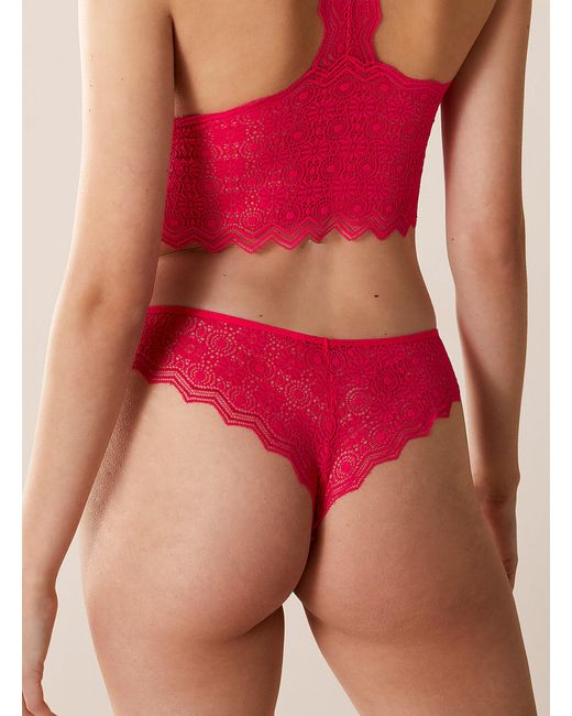 Passionata Red Georgia Lace Brazilian Panty
