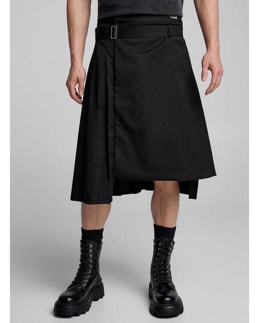 Han Kjobenhavn Black Belted And Pleated Skirt for men