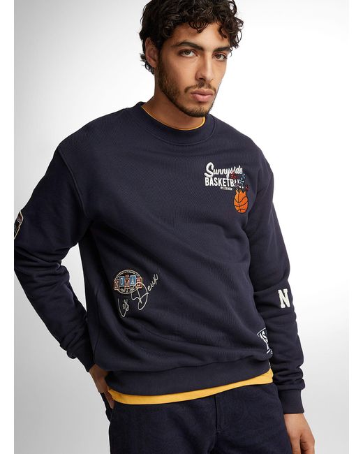 Les Deux Blue Route Sweatshirt for men