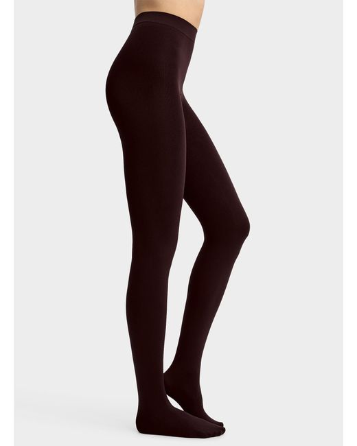 Simon's Black Solid Comfortable Tights 100 Denier