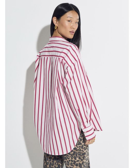 JJXX White Jamie Loose Striped Shirt