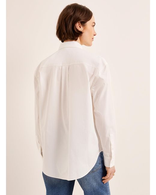 Contemporaine Natural Oversized Poplin Shirt