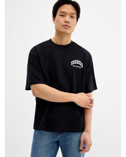 Only & Sons Black Peanuts Record T for men
