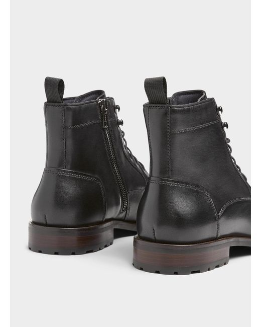 Steve Madden Black Daymonn Boots Men for men