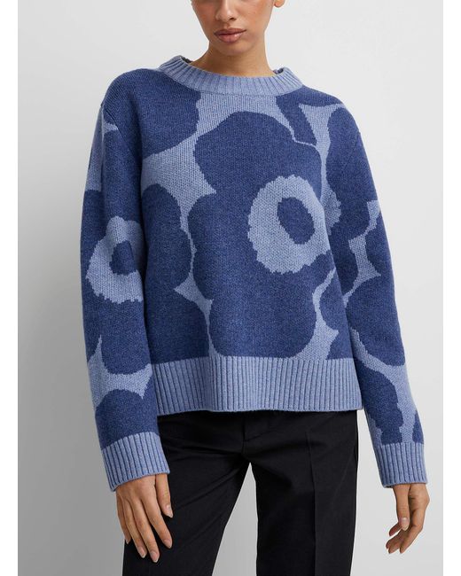Marimekko Blue Arkki Heijastus Sweater