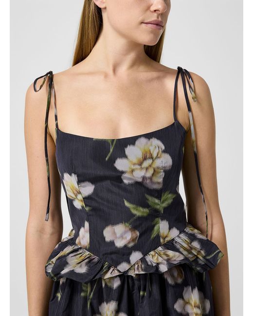 Eliza Faulkner Black Tessa Ruffled Dress