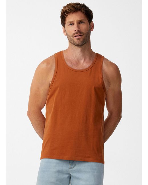 Le 31 Organic Cotton Tank in Brown for Men