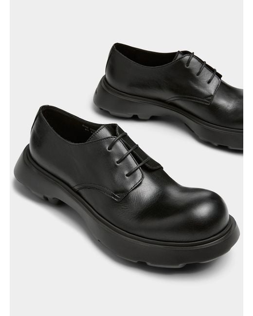 Acne Black Raised Toe Derby Shoes Men for men