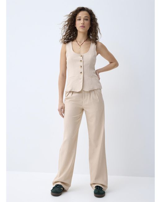 Twik Natural Touch Of Linen Buttoned Vest