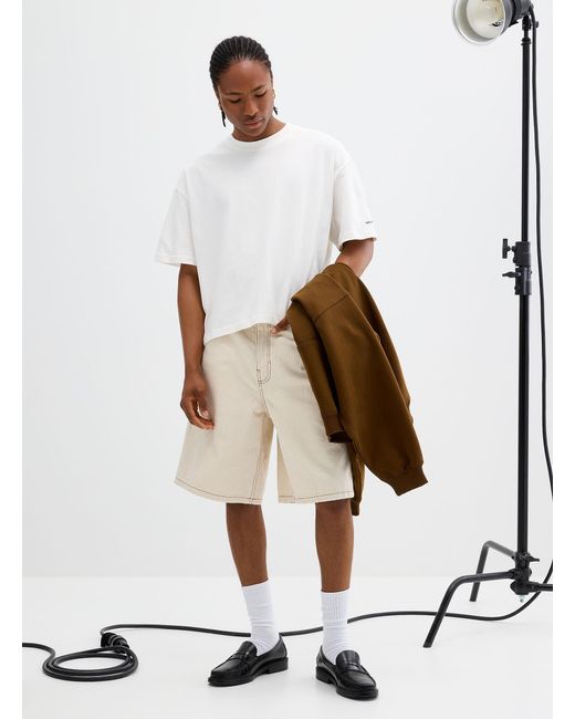 Papi White Small Logo Oversized T for men
