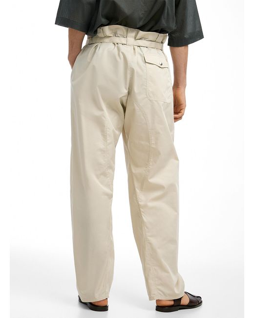 Lemaire Gray Strapped Casual Pant for men