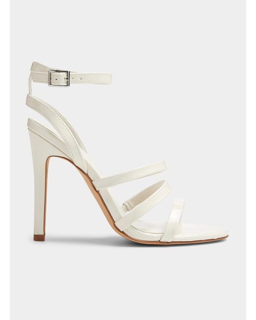 Vero Moda Becca Stiletto Sandals in White | Lyst Canada
