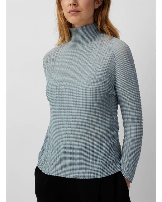 Issey Miyake Gray Wooly Pleats Long