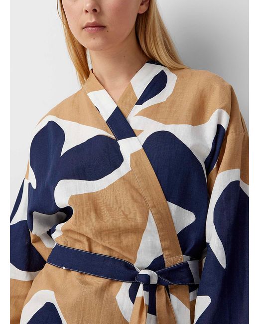 Marimekko Kevtkiuru Robe in Blue | Lyst Canada