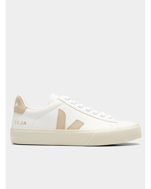 Veja Campo White And Almond Beige Sneakers Women | Lyst