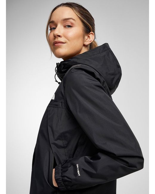 The North Face Black Antora Long Hooded Raincoat