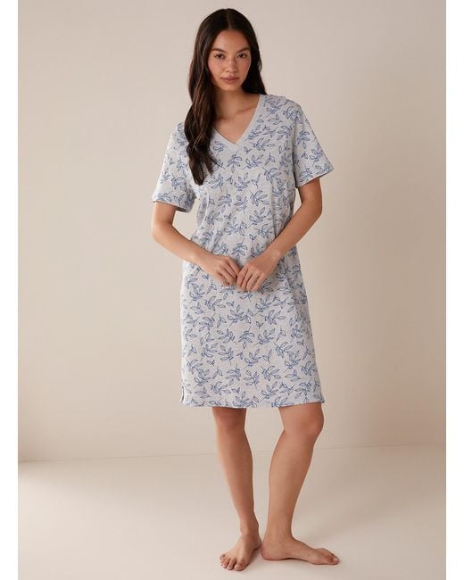 Miiyu Patterned Nightgown in Natural