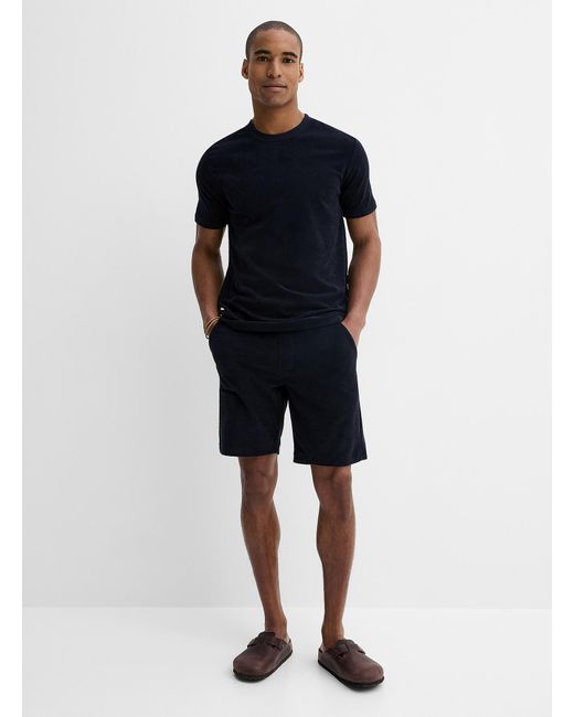 Lindbergh Blue Terry Texture T for men