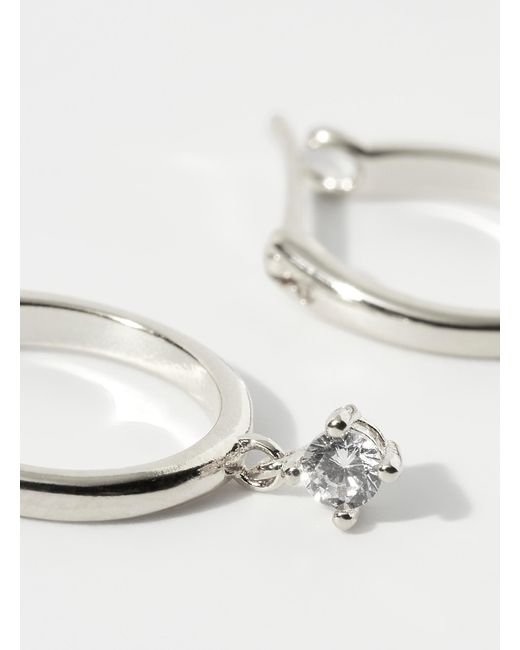 Simon's Natural Mini Crystal Earrings