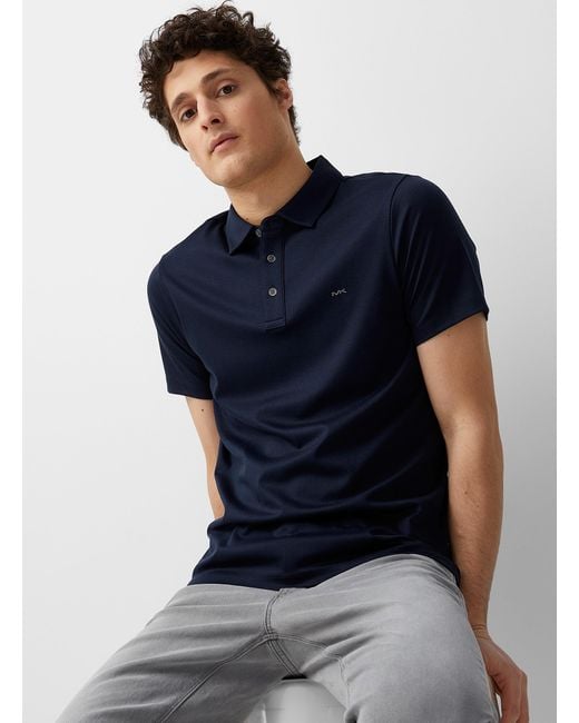 liquid cotton polo shirt