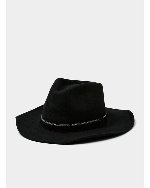 Le 31 Black Wool Cowboy Hat for men