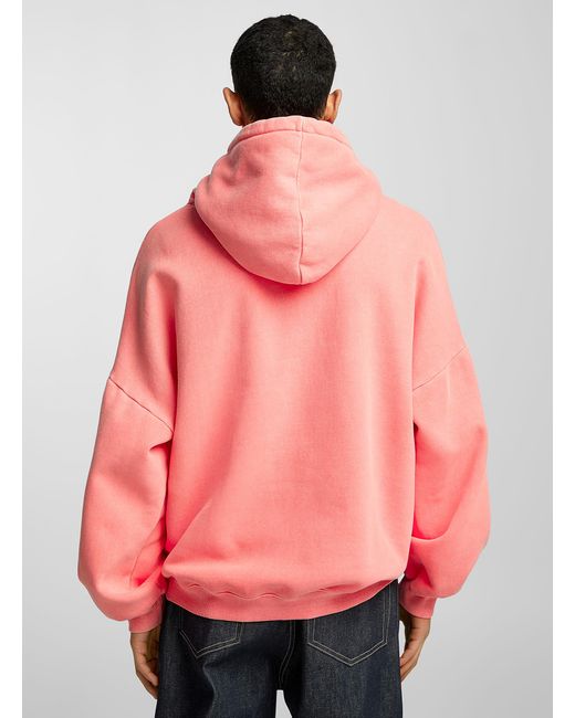 Le 31 Pink Faded Hoodie for men
