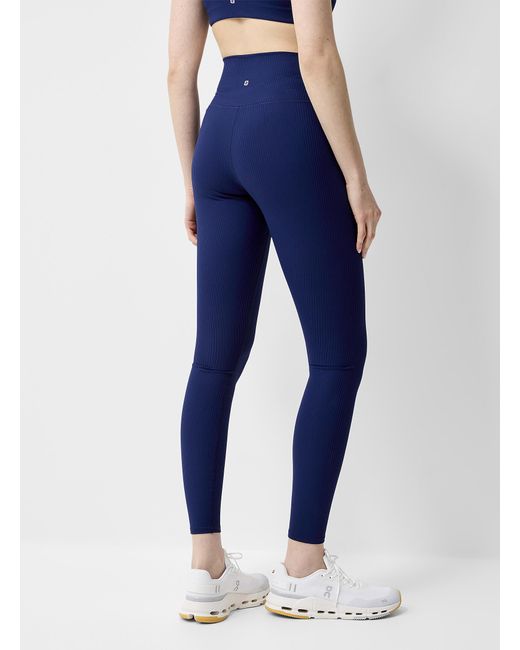 I.FIV5 Blue Ribbed legging 26" Length