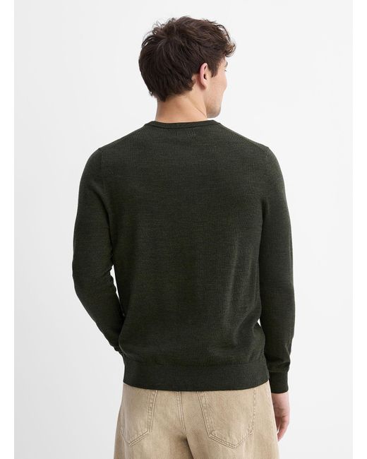 Le 31 Green Responsible Merino Wool Crew for men