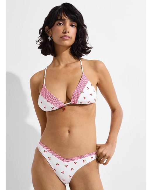 Simon's Multicolor Cherry And Gingham Cross
