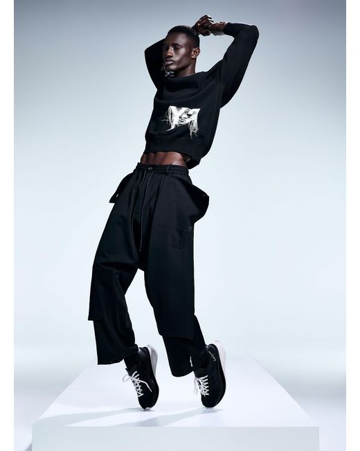 Y-3 Mesh-detail Trackpant (men, Black, Large) for men