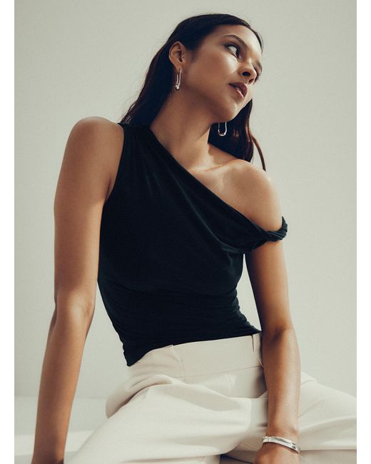Icône Black Twisted Strap Cami