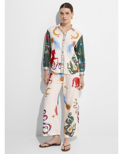 Icône White Esoteric Pattern Wide