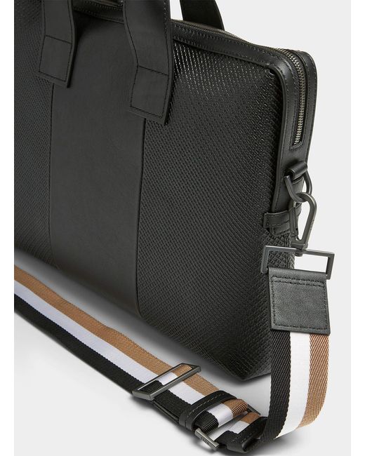 Boss leather messenger bag Clearance