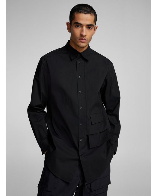 Y-3 Superimposed Pocket Utilitarian Shirt (men, Black, Large) for men