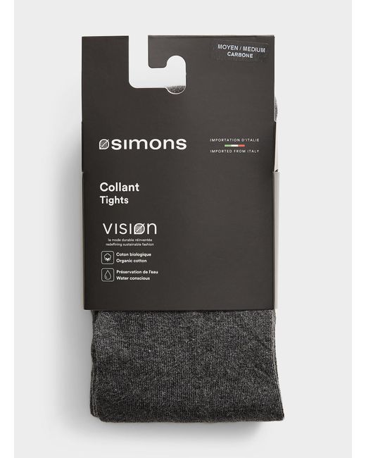 Simon s Organic Cotton Opaque Tights in Black Lyst