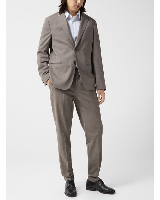 Theory Gray Curtis Motion Wool Fabric Pant for men