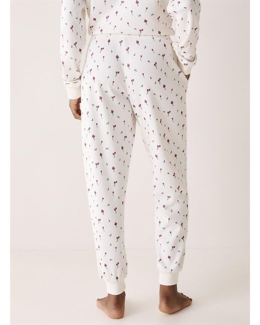 Miiyu Natural Waffled Patch Pockets Lounge jogger