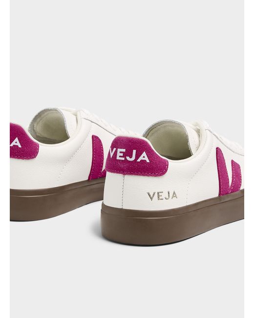 Veja Pink Campo Fuchsia Accents Sneakers Women
