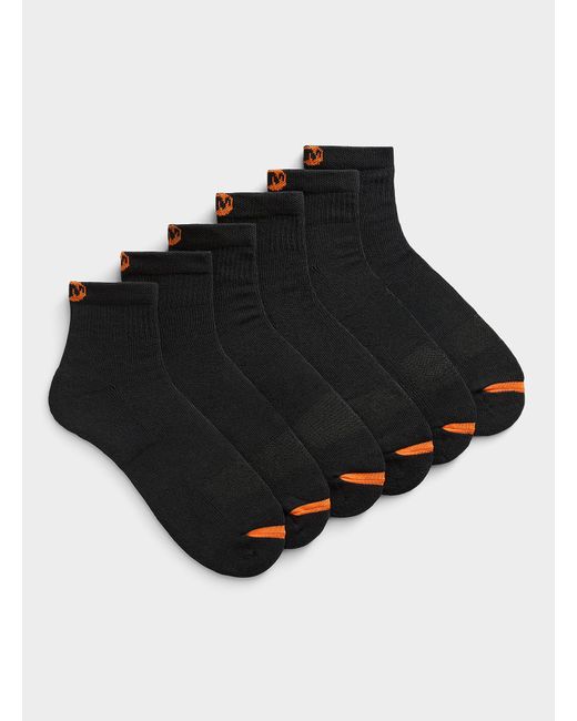 Merrell Black Solid Padded Ankle Socks 6 for men