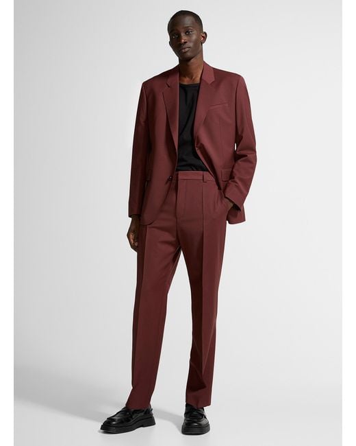 HUGO Red Burgundy Suit Slim Fit for men