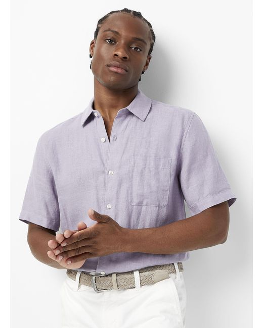 Le 31 Purple Solid Short for men